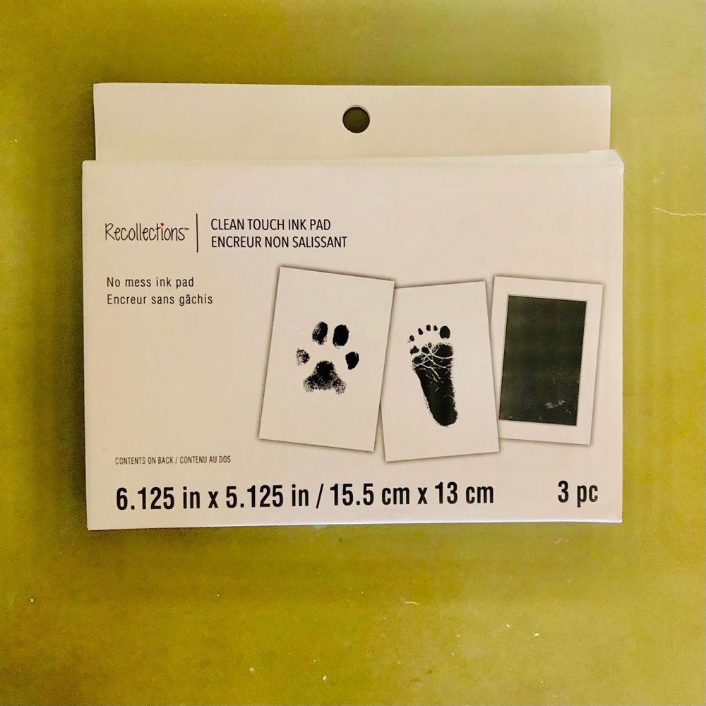 No Mess Newborn Baby's Foot & Handprint Clean Touch Ink Pad Kit Recollections